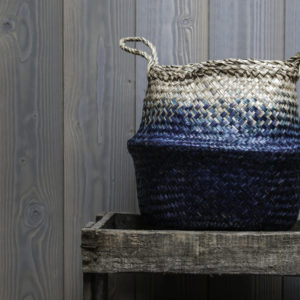 Panier boule bleu
